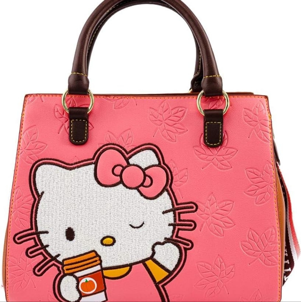 RARE Loungefly Pumpkin Spice Hello Kitty Purse